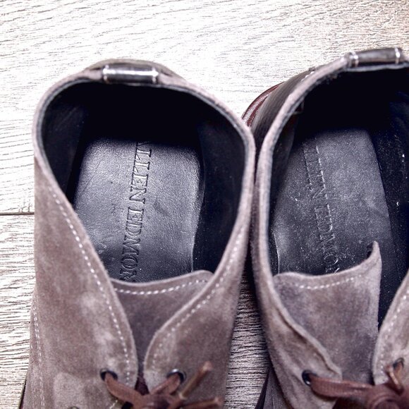 * NIB * $425 Allen Edmonds CYRUS Chukka 9 D Grey Suede * add $15 AE Cedar Trees main image 10